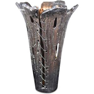 Maceta de Metal Estilo Europeo con Asa, Acabado Plateado, Base Antideslizante, Floreros de Metal, Decoración Interior Moderna para Hotel/Hogar - Product Image 5
