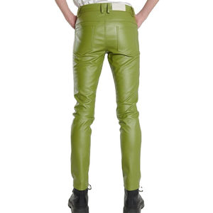 Pantalones de Cuero para Hombre, Directo de Fábrica, Material de Gamuza Ligero, Colecciones Casuales a la Moda, Venta al Por Mayor - Product Image 3