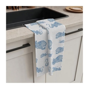 Approvisionnement d'usine à motifs floraux brodés simples pas chers en gros de bonne qualité en vrac meilleure vente de torchons en coton de l'Inde - Product Image 3