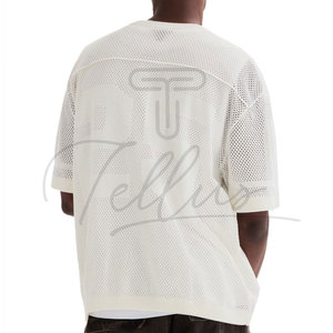 Camiseta de malla ligera de corte holgado, camiseta de malla de ajuste relajado, camiseta de malla holgada de moda, nueva llegada - Product Image 4