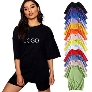 Camisetas holgadas de corte largo para mujer, ropa de talla grande con logotipo y diseño, hip hop, venta al por mayor, precio barato - Product Image 1