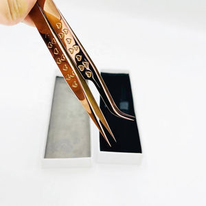 Pinces isolantes pour extensions de cils, outils de salon, pinces courbées pour extensions de cils volume, pinces droites pour extensions de cils - Product Image 3