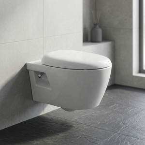 Luxurious Wall Hung Toilet High Pressure Rimless <b>Ceramic</b> WC <b>Pan</b> Modern Wall Mounted Bathroom Sanitary Ware - Product Image 3