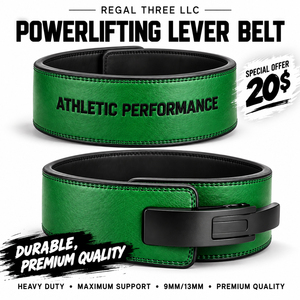 Ceinture de levage en cuir haute résistance réglable pour entraînement intensif 13MM – Ceinture de soutien pour haltérophilie - Product Image 1