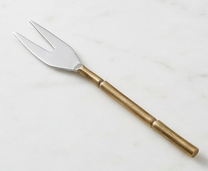 Juego de cuchillos para queso con mango dorado, 4 piezas, espátula y tenedor de acero inoxidable para tabla de charcutería - Product Image 4