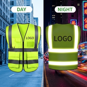 Gilet de sécurité réfléchissant haute visibilité personnalisé en polyester certifié CE - Product Image 6