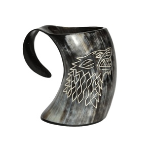 Taza de Cuerno de Búfalo Hecha a Mano, Ecológica, de Primera Calidad, Estilo Vikingo, para Fiestas de Navidad y San Valentín - Product Image 2