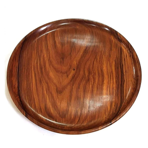 Platos de Madera para Restaurante, Platos de Madera Natural Seguros para Servir Alimentos, Platos de Madera con Logotipo Personalizado, Platos de Madera Nuevos en Oferta - Product Image 4