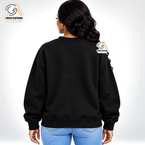 <span class=keywords><strong>Felpa</strong></span> girocollo Gamma Phi Delta Sorority con design a farfalla 1943, nera, da donna, 100% cotone, ecologica, abbigliamento greco - Product Image 2