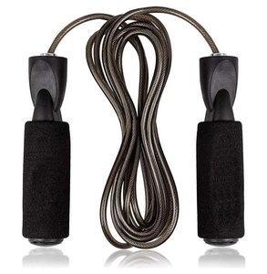 Steel Wire Speed Jump <b>Rope</b> with Foam Handles Durable Tangle Free for Home Gym Workout Unisex 2.5M Length for Gym Home Workout - Product Image 1