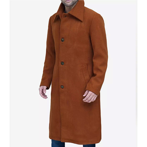 Abrigos Largos de Secado Rápido al por Mayor, Abrigo de Lana de Alta Calidad, Corte Entallado, Doble Botonadura, Cálido, Elegante y a la Moda para Invierno - Product Image 3