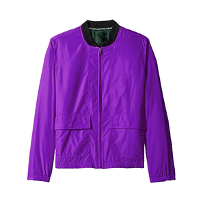 Blouson aviateur pour homme, style varsity, noir et rouge, avec fermeture éclair, vêtement d'extérieur tendance - Product Image 5