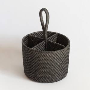 Panier en rotin pour couverts, porte-serviettes, organiseur de couverts artisanal, best-seller - Product Image 5
