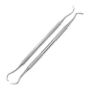 UBI 2 pièces, pousse-cuticules double face, acier inoxydable, ensemble de manucure et pédicure réutilisable - Product Image 5