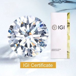 Diamante cultivado en laboratorio D'VINS JEWELS 1.0 VS1 F, corte brillante redondo, pulido, con certificado IGI para la fabricación de joyas. - Product Image 5