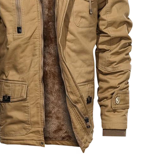 Men's Oversized Solid Color Cargo Varsity <b>Jacket</b> Stand Collar Front Logo High Quality Daily Wear - Product Image 5