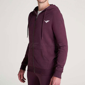 Sweat à capuche zippé pour homme au design élégant, léger et confortable, idéal pour la course à pied et le style streetwear. - Product Image 2
