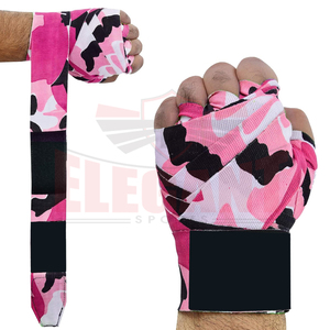 Vendas de Protección para Muñecas para Entrenamiento de Artes Marciales y Fitness para Mujeres, con Logotipo Personalizado, Color Rosa Claro, de Algodón Elástico, para Boxeo - Product Image 5
