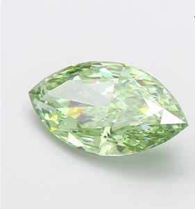 Diamante Sintético Verde Corte Marquesa Cultivado en Laboratorio, Certificado IGI, para Joyería - Product Image 3
