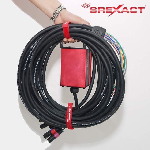 8CH XLR Stage Box & 30M Aluminum Twisted Pair PVC Jacket Foil Shielded Multicore Audio Cable