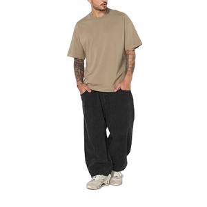 Heavy Cotton <b>Mens</b> T-<b>Shirt</b> <b>Black</b> Adults 100% Cotton Quick Dry Breathable <b>Short</b> <b>Sleeve</b> Casual - Product Image 2