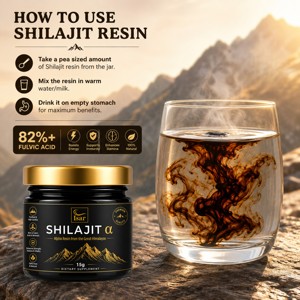 Résine de Shilajit de l'Himalaya Marque Blanche 15g – Shilajit 100% Authentique avec 82%+ d'Acide Fulvique pour l'Énergie et le Soutien de l'Endurance - Product Image 4