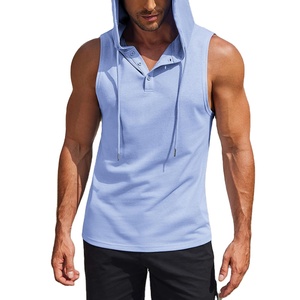 Sudadera con Capucha Estampada, Elegante y Transpirable, 100% Algodón, Diseño ODM con Bolsillo y Botones para Hombre, Primavera - Product Image 2