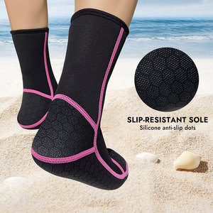 Unisex Neoprene Sand <b>Socks</b> Sole Toe Heel Strong Fit Grip Anti Slip Eco Friendly Lightweight Flatlock Stitch Fin <b>Sock</b> OEM Service - Product Image 5