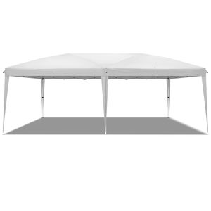 Tenda a Baldacchino Istantanea Bianca 10x20 con Telaio in Acciaio Verniciato a Polvere 28/22mm e Design Senza Pareti Laterali in Oxford 210D - Product Image 3