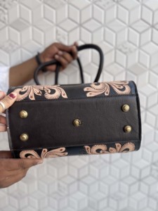 Elegant Hand Tooled Carving Leather Speedy Handbag New Trending Gypsy Boho Shoulder Handmade Western Stylish Women Uses Bag - Product Image 4