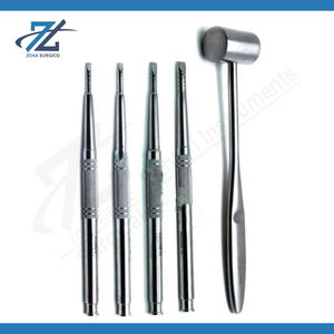 Instrumentos Quirúrgicos Navel: Martillos Dentales, Cinceles, Instrumentos Luxadores PDL Dentados, Set de Implantes Dentales Manuales de Acero Inoxidable - Product Image 3