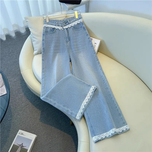 ROCKRUSH Jeans Acampanados de Mezclilla Ecológicos, Transpirables, de Secado Rápido, Impermeables, de Cintura Media, Ajuste Holgado, Unisex para Hombre y Mujer, Venta al por Mayor - Product Image 1
