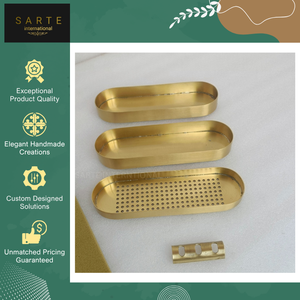 Nuevo Quemador de Aromaterapia Hecho a Mano, Ecológico, de Latón con Acabado Dorado, Forma Rectangular, para Otoño, Primavera y Verano - Product Image 2