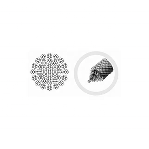 Carbon Steel Galvanized Wire Rope 35Wx7 EN Standard for Cold Heading Non-Rotataing made in Korea high carbon steel cable - Product Image 1
