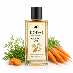 <b>Carrot</b> <b>Oil</b> Refined Pure Natural Hair and Skin Care 110ml Transparent Bottle with US Plug for Daily Moisturizing - Product Image 1