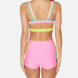 Shorts de Natación Personalizados de Poliéster/Algodón para Mujer, Shorts Deportivos Sólidos de Secado Rápido para Playa - Product Image 2