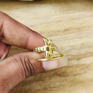 Trendy High Demand Dragonfly <b>Ring</b> Boho Brass <b>Rings</b> For Women 18k Gold Plated Insect <b>Statement</b> Minimal Jewelry Wholesale/OEM/ODM - Product Image 4