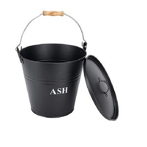 Nouvelle Tendance : Seau à Cendres de Cheminée de Luxe en Fer Galvanisé Noir, Robuste, pour Bois de Chauffage, Taille, Forme et Couleur Personnalisables - Product Image 3