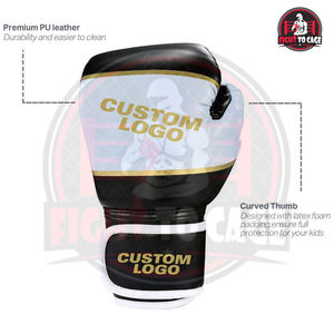 Guantes de Boxeo de Artes Marciales de 16 oz para Niños, para Entrenamiento Intenso de Muay Thai y Sparring, Servicio OEM ODM - Product Image 3