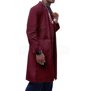 Comfortable Medical Scrub Top Soft Fabric Breathable Long Sleeve Workwear With Pockets For Everyday Wears - Product Image 2