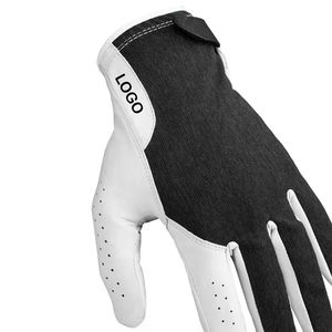 Custom Logo Golf <b>Gloves</b> Large Stock Top Quality Venting Hole Design Golf <b>Gloves</b> Custom Made by Sheep Leather - Product Image 3
