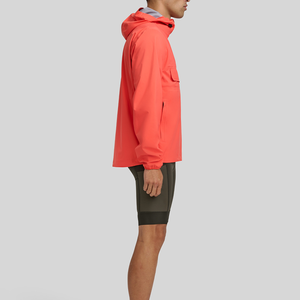 OEM Custom Logo Color Regular Fit <b>Pullover</b> 1/4 Zip Hoodie Lightweight Waterproof 100% Polyamide Outdoor <b>Jacket</b> for <b>Men</b> - Product Image 5