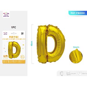 Pacchetto di palloncini di piccole dimensioni 40CM in oro alfabeto 12 pacchs-per la decorazione del partito - Product Image 4