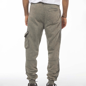 Pantalon de jogging ample en coton mi-lourd multi-poches pour homme, style hip-hop, nouvelle collection hiver 2026 de Clush Industries - Product Image 4