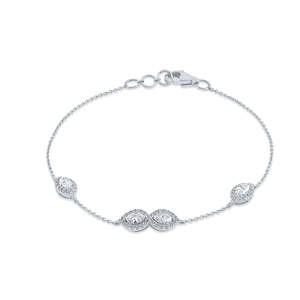 สร้อยข้อมือเพชรหรูหราสง่างามและกำไลข้อมือผลิตภัณฑ์เครื่องประดับหรูหราสง่างาม - Product Image 4