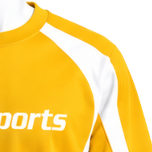 Sweat-shirt à col rond en tissu doré pour homme, manches longues contrastées, vêtements de sport décontractés pour la salle de sport, l'entraînement et le sport, personnalisable - Product Image 5