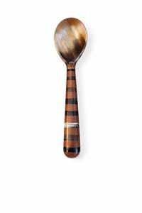 Juego de utensilios para ensalada de cuerno pulido de primera calidad con mangos de caparazón de tortuga, kit de cubiertos para servir ensaladas - Product Image 3