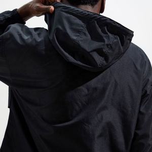 Meilleure vente : veste d'hiver pour homme à capuche en coton 100% noir personnalisable avec tissu polaire - Product Image 3