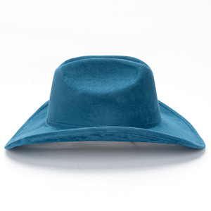 Fashion Suede Cowboy <b>Hat</b> New <b>Hat</b> for <b>Men</b> Women Casual Party Wide Brim Cowboy <b>Hat</b> - Product Image 5