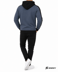 Sweat-shirt à capuche pour homme SINEWY, coupe classique, manches classiques, couleur unie, polaire, vêtements décontractés d'hiver, séchage rapide, avec poche - Product Image 4
